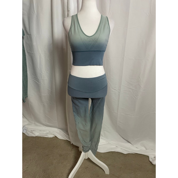 PINK Victoria's Secret Other - Women's Set PINK Active Sports Bra & Leggings S Teal Green